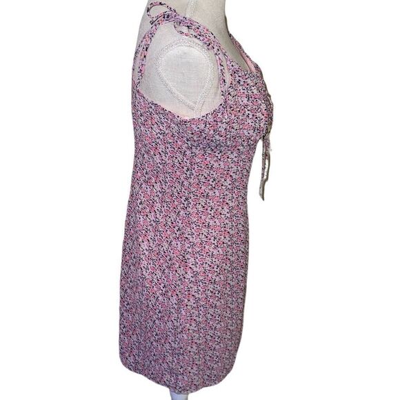 Nasty Gal Ruched Tie Strap Floral Mini Dress - Picture 4 of 12